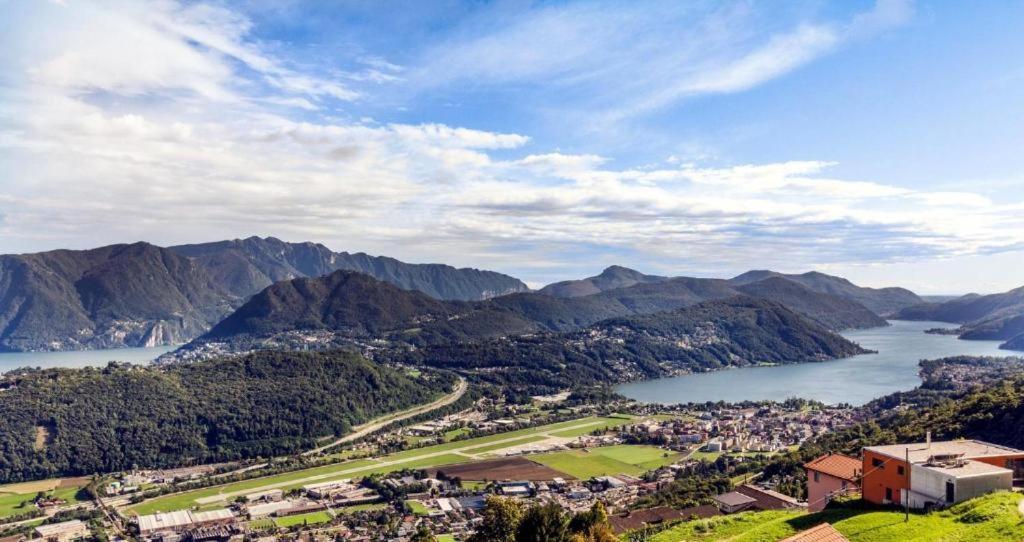 The View Cademario Lake Lugano Apartment With Private Parking & Self Check-In المظهر الخارجي الصورة